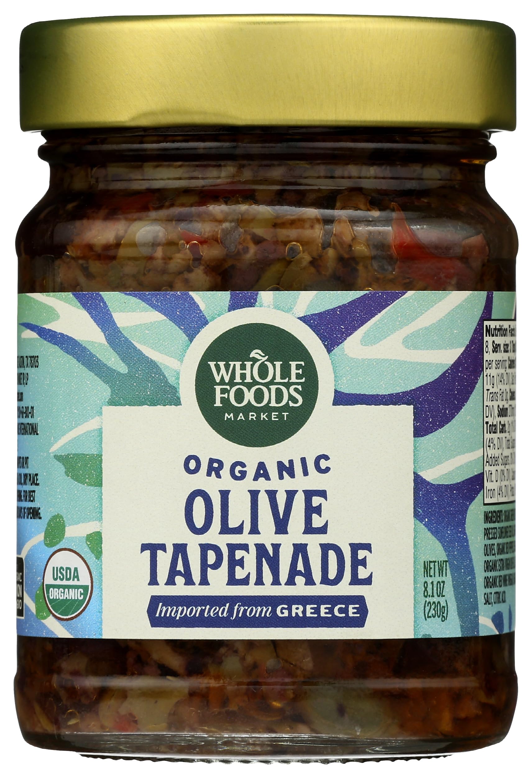 Whole Foods Market, Tapenade Olive Organic, 8.11 Ounce