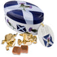 Gardiners of Scotland Handmade Fudge, Vanilla Flavor, 120g Oval Tin, Scottish Saltire Flag Design