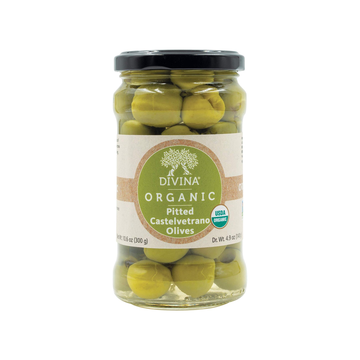 Divina Organic Castelvetrano Pitted Olives, 10.6 Ounce