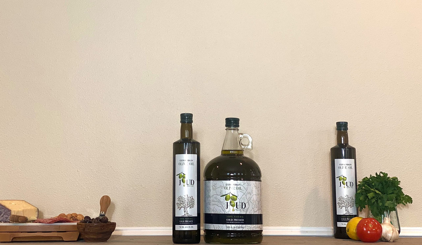 Joud Olive Oil Extra Virgin, Premium Smooth, Single Origin, 2.85L, First Cold Press