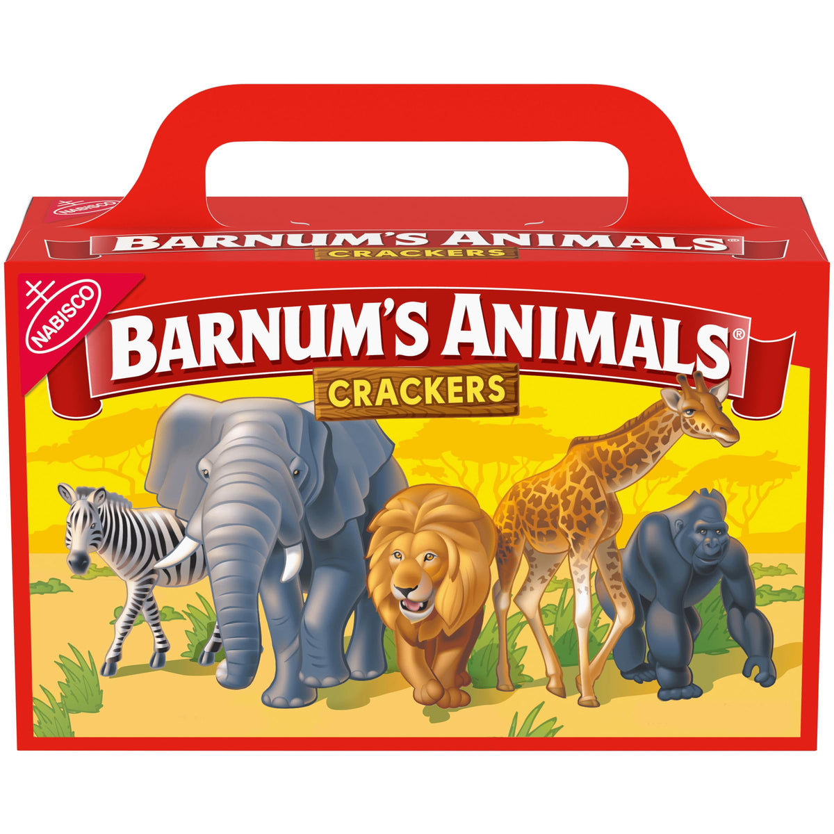 BARNUMS Original Animal Crackers, Kids Snacks, 2.13 oz Box