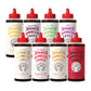 Bachan's Japanese Barbecue Sauce 8 Pack - 1 OG, 1 Honey, 1 Spicy, 1 Miso, 1 Yuzu, 1 Pineapple, 1 Garlic, 1 Hot - BBQ Sauce for W