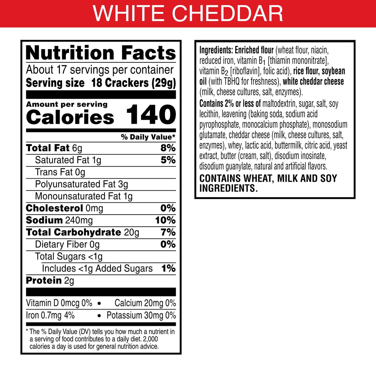 Cheez-It Grooves Crunchy Cheese Crackers, Snack Crackers, Lunch Snacks, Family Size, Sharp White Cheddar, 17Oz Box (1 Box)