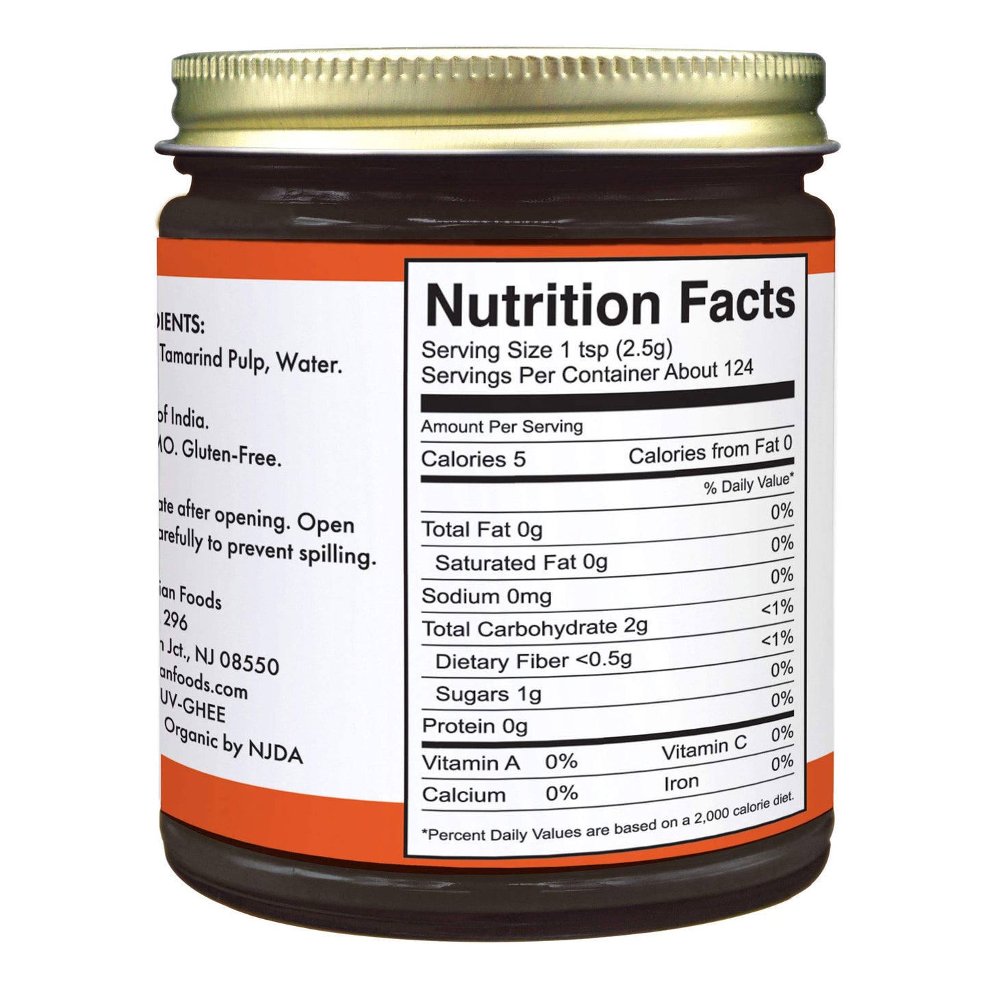 Pure Organic Tamarind Paste Concentrate - Sweet and Sour Sauce for Indian Chutney and Thai curry, Gluten Free, No Sugar Added, G