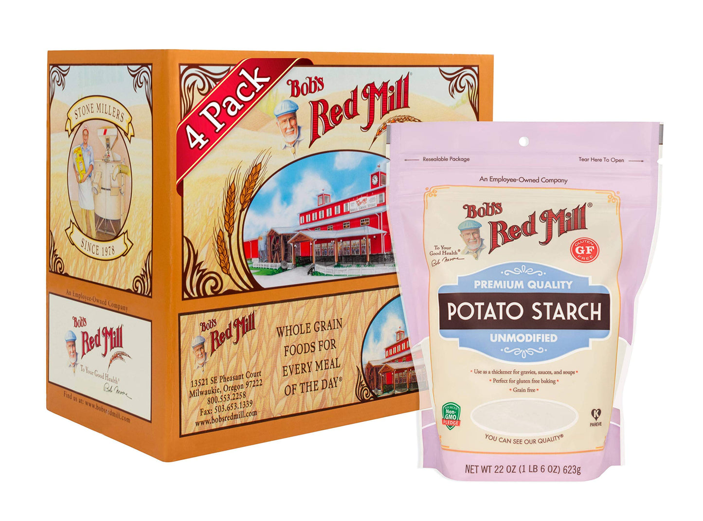 Bob'S Red Mill Potato Starch, 22-Ounce (Pack Of 4)