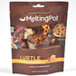 Melting Pot Chocolate Fondue; Mini Chocolate Wafers For Melting, Milk Chocolate Turtle Flavor, Pack of 3, 9.75oz Bags
