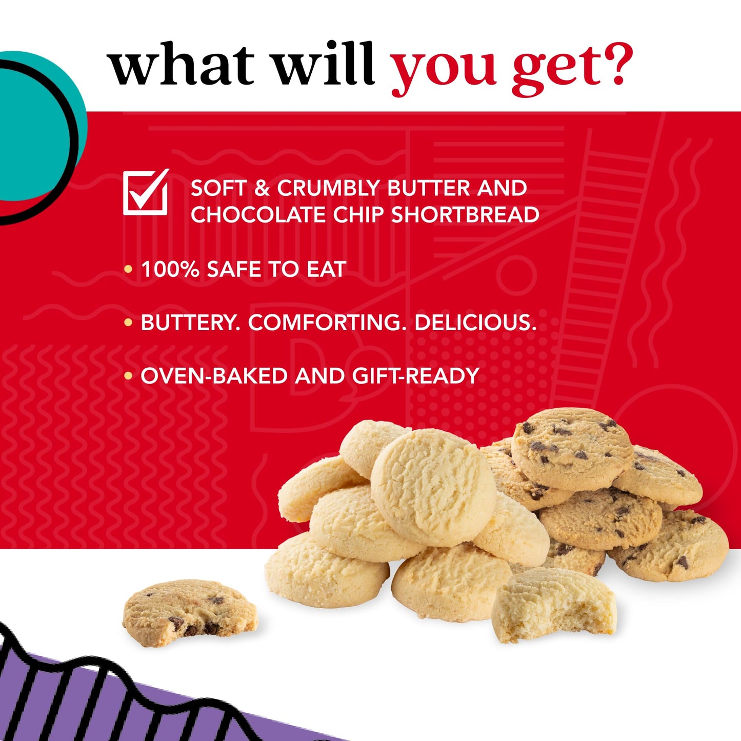 Davids Cookies Get Well Soon Cookie Gift Basket - Gourmet Bakery Dessert Gift For Recovery, Comfort And Appreciation Occasions - Shortbread Cookies Sweet Sampler Tin