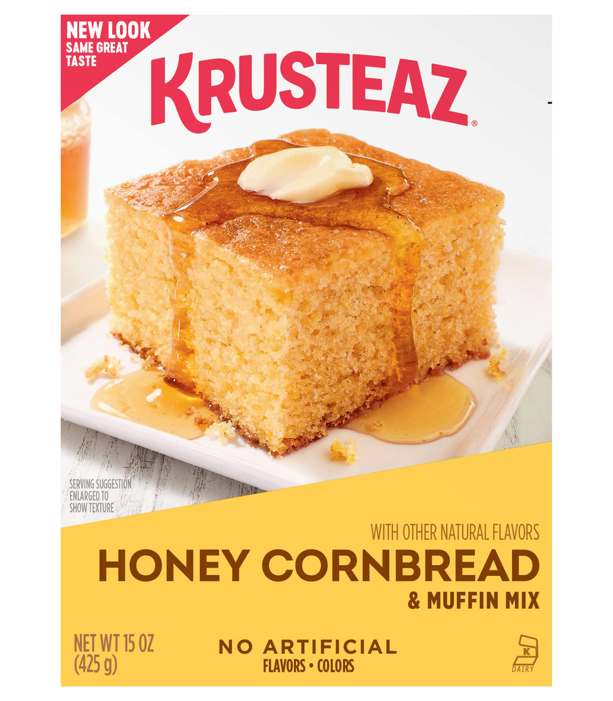 Krusteaz Honey Cornbread And Muffin Mix, 15 Ounce (Pack Of 8)