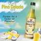 Syruvia Snow Cone Syrup 12.7oz - Pina Colada Syrup For Shaved Ice  Snow Cones  Slushies  Italian Soda  Popsicles. Kosher  Dairy-Free.