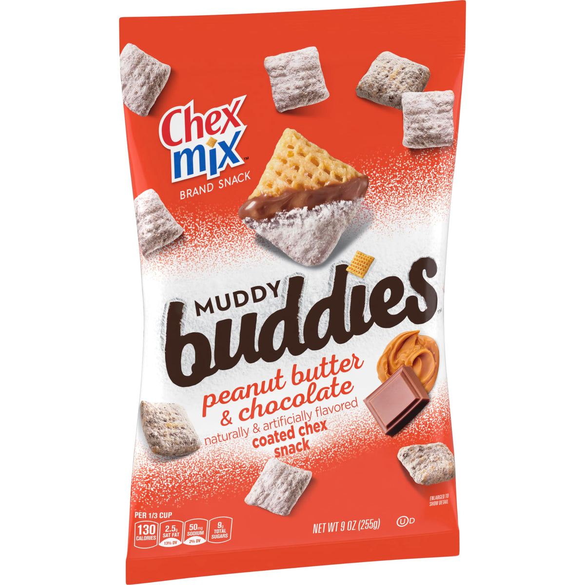 Chex Mix Muddy Buddies, Peanut Butter And Chocolate Snack Mix, 9 Oz