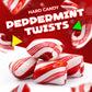 Peppermint Twists Hard Candy | 1 Pound Bag | Individually Wrapped Christmas Candy | Refreshing Mints for Office Bowls  Gifting & Favors | Hospitality Mints