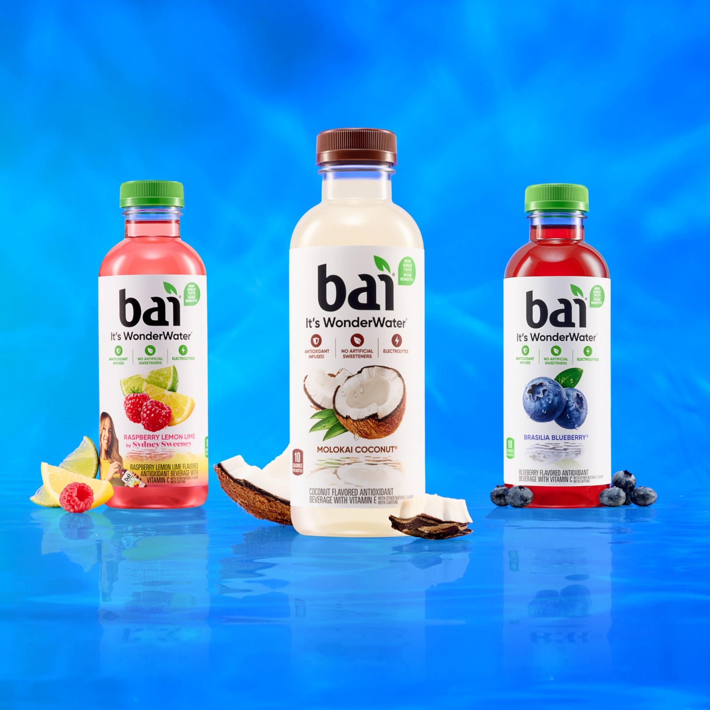 Bai Antioxidant Infused Water Beverage, Molokai Coconut, With Vitamin C And No Artificial Sweeteners, 18 Fluid Ounce Bottle, 6 Pack
