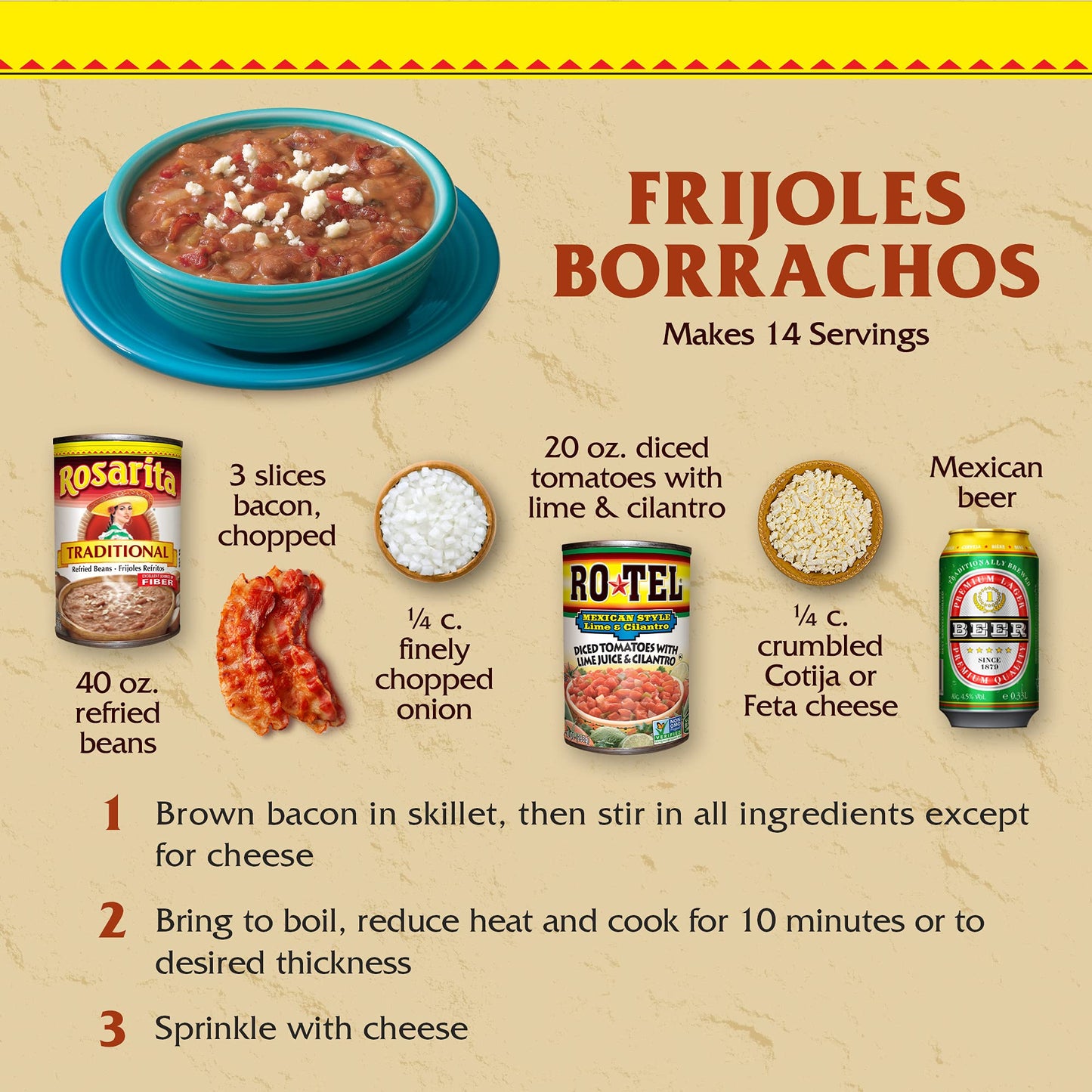 Rosarita Traditional Refried Beans, 40.5 Oz