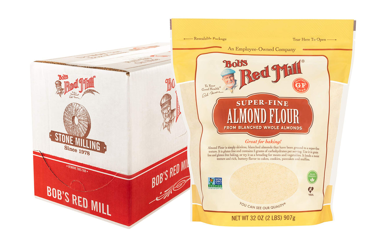 Bob'S Red Mill Blanched Almond Flour, Finely Sifted - 2 Pound (Pack Of 4) - Non-Gmo, Gluten Free, Paleo, Vegan, Keto Friendly