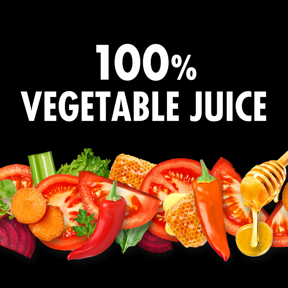 V8 Hot Honey 100% Vegetable Juice, 46 fl oz Bottle (6 Pack)