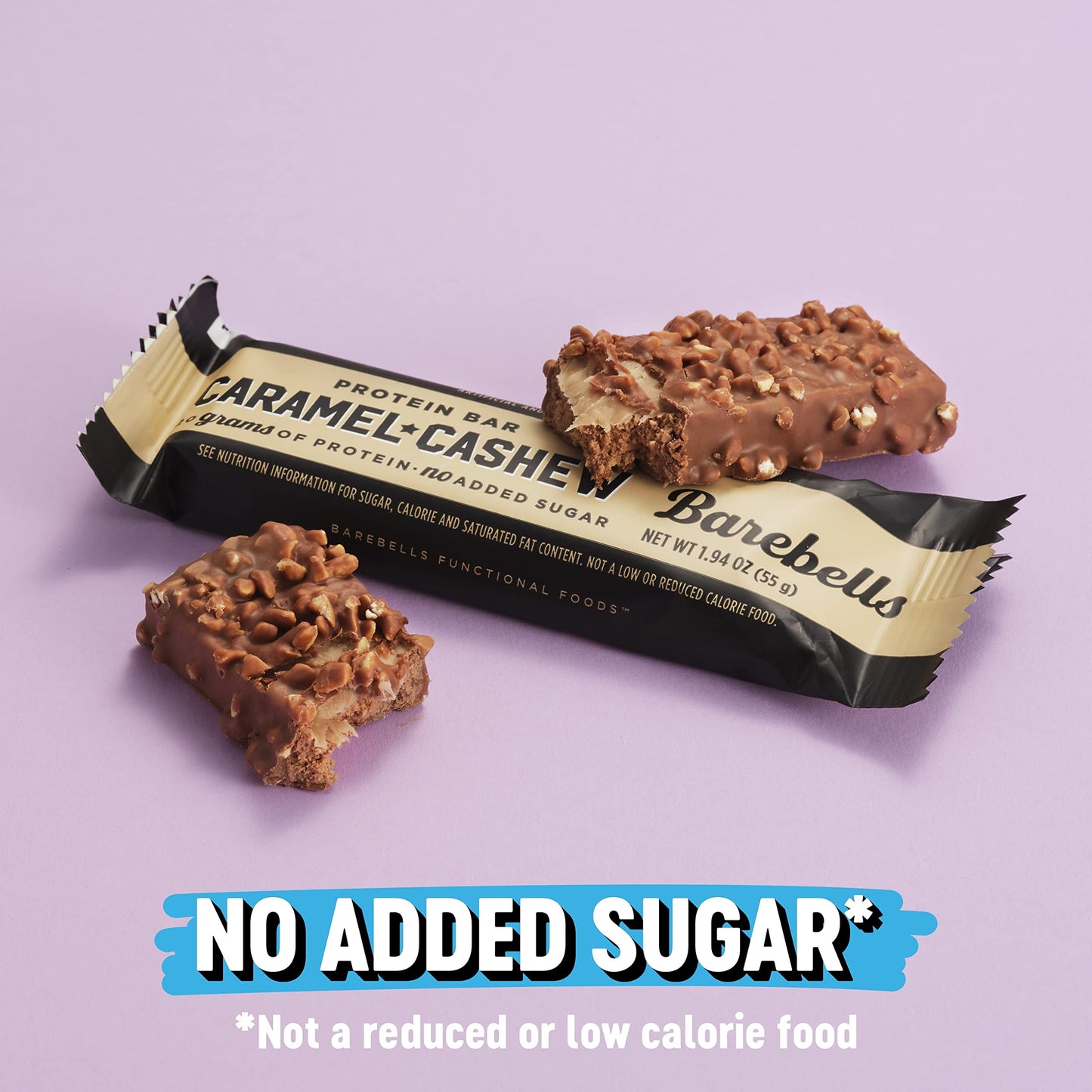 Barebells Protein Bars Caramel Cashew - 12 Count, Pack Of 2 - Protein Snacks With 20G Of High Protein - Chocolate Protein Bar With 1G Of Total Sugars - Perfect On The Go Protein Snack & Breakfast Bars…
