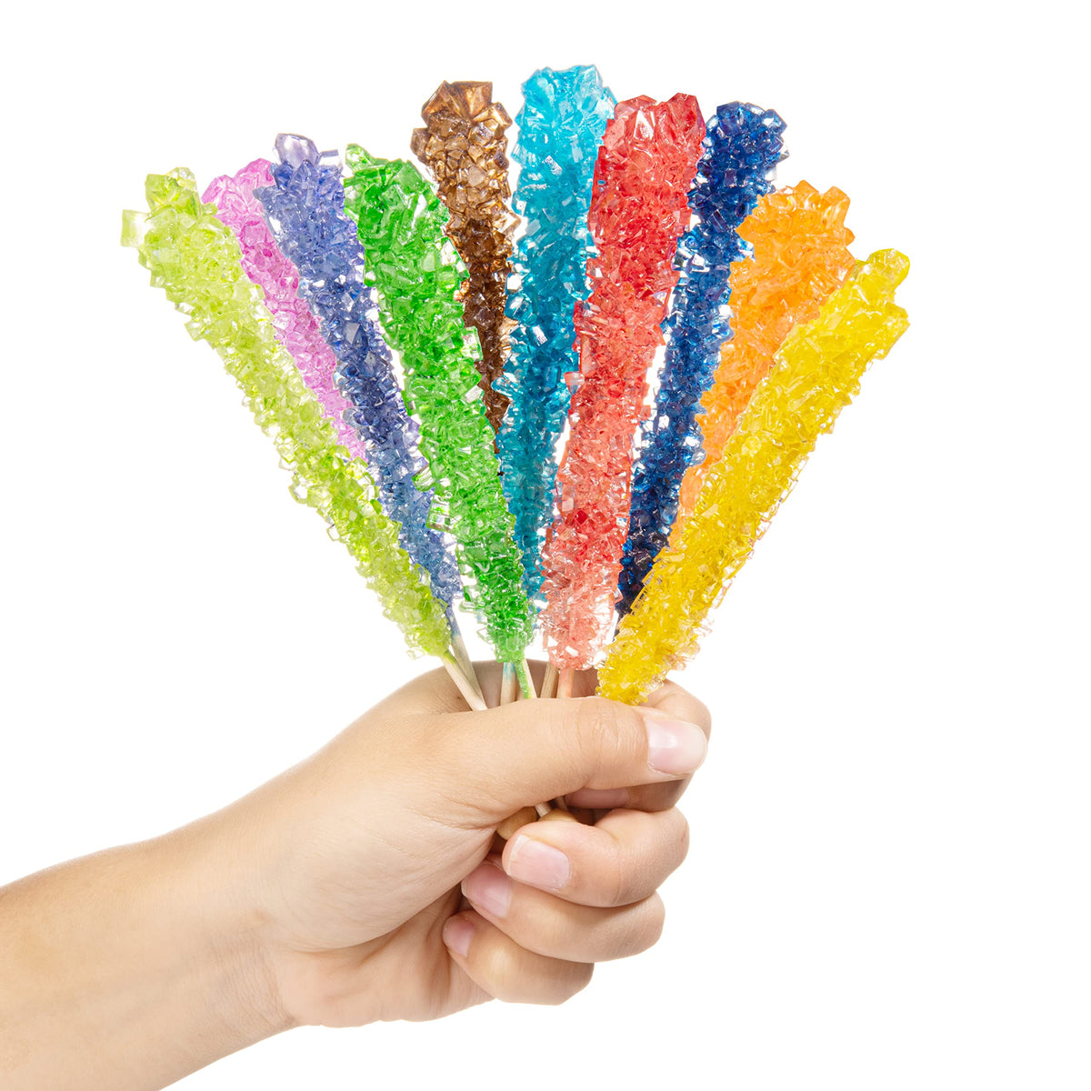 Candy Envy - Assorted Rock Candy Sugar Sticks - Assorted Flavors - 144 Indiv. Wrapped