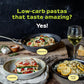 Natural Heaven Hearts Of Palm Pasta, Angel Hair Noodles - Low Carb Pasta, Gluten-Free, Paleo, Keto Pasta Noodles, Plant-Based He