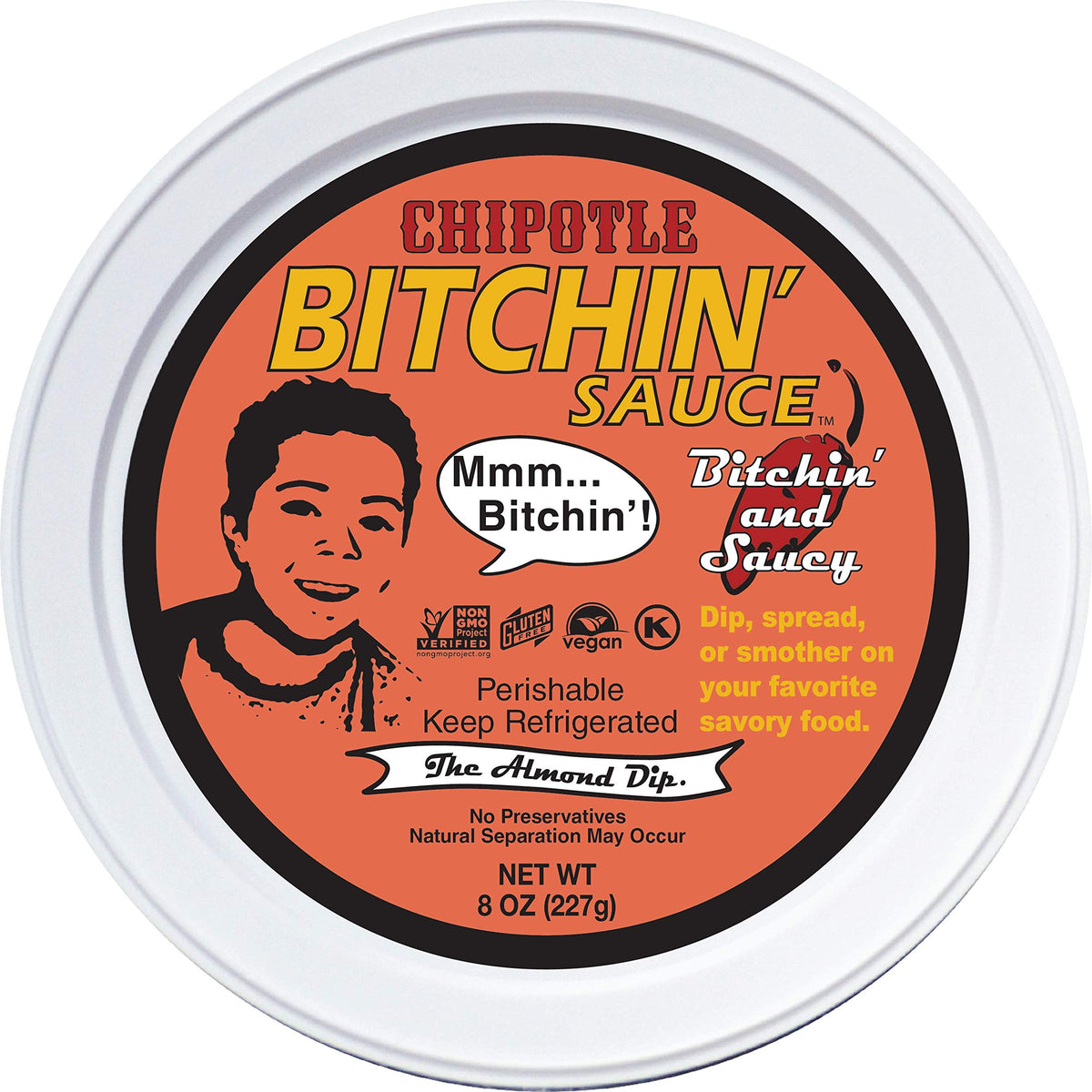 Chipotle Bitchin Sauce, 8oz - The Almond Dip