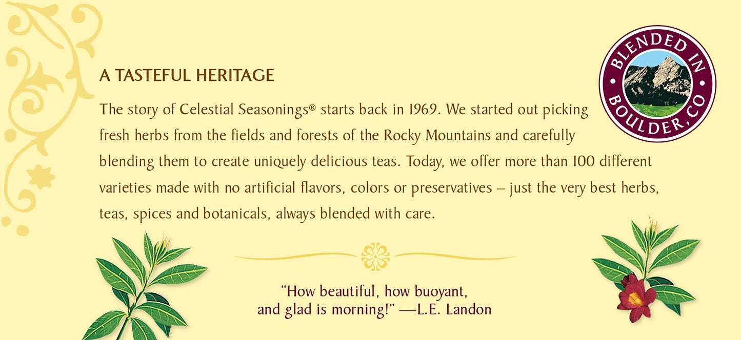 Celestial Seasonings Black Tea Morning Thunder, 20 Count, Model BHC-052