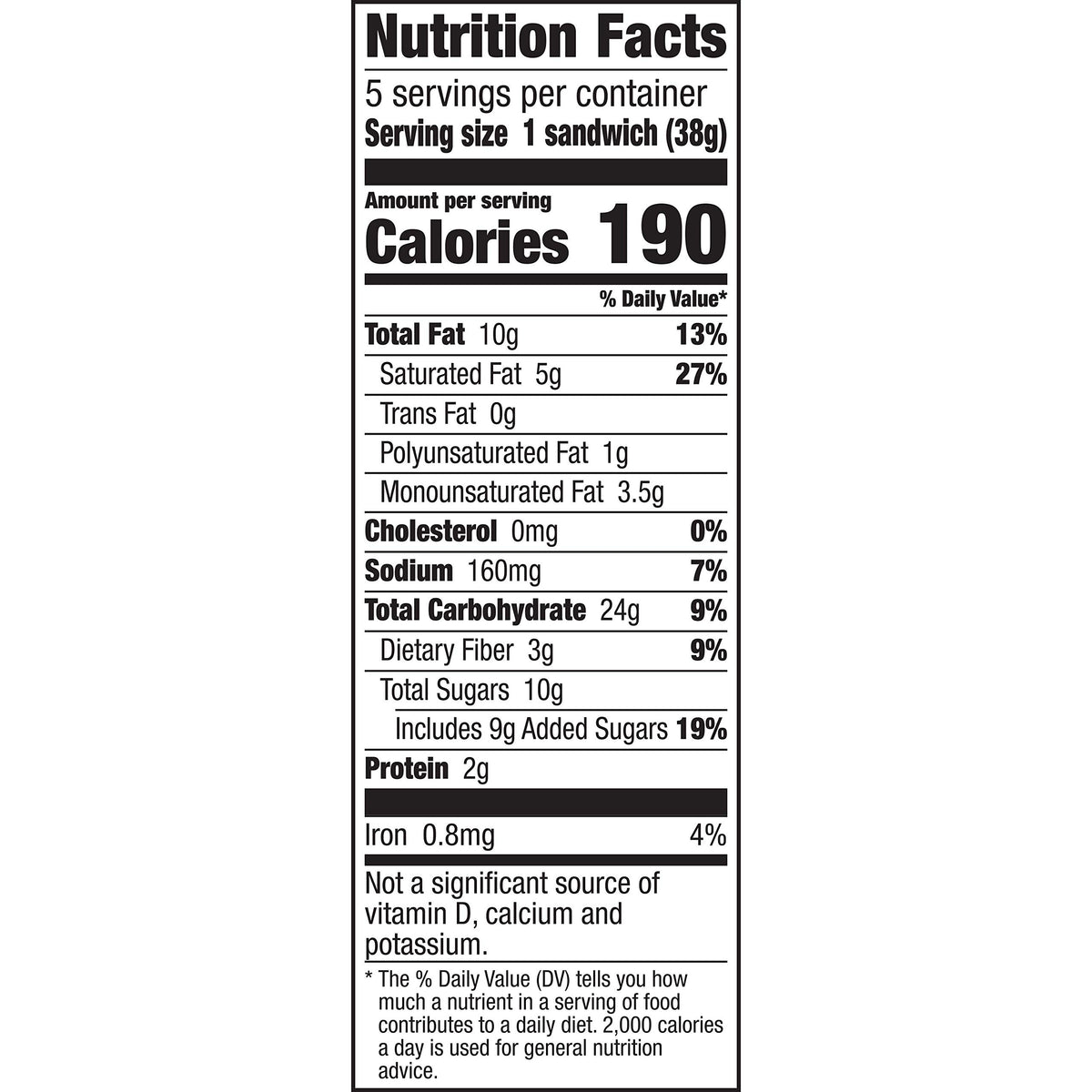 Nature Valley Biscuit Sandwiches, Coconut Butter, Snacks, 5 Ct, 6.75 Oz