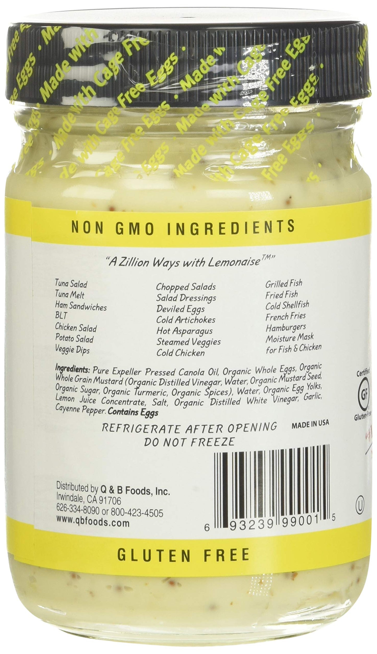 Ojai Cook, Lemonaise Zesty Citrus Mayo, 12 Oz
