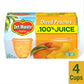 Del Monte Diced Peaches in 100% Juice, 4oz (4 Cups) Fruit Cup Snacks