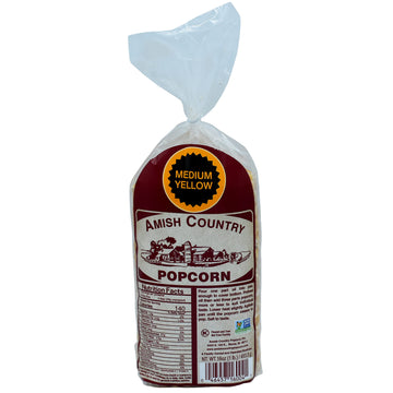 Amish Country Popcorn | 1 Lb Bag | Medium Yellow Popcorn Kernels | Old Fashioned, Non-Gmo And Gluten Free (Medium Yellow - 1 Lb