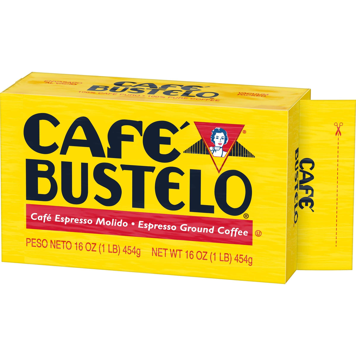 Café Bustelo Espresso Dark Roast Ground Coffee Brick, 16 Ounces