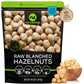 NUT CRAVINGS - Raw Blanched Hazelnuts Filberts - Unsalted, Shelled, (48oz - 3 LB) Bulk Nuts Packed Fresh in Resealable Bag - Kos
