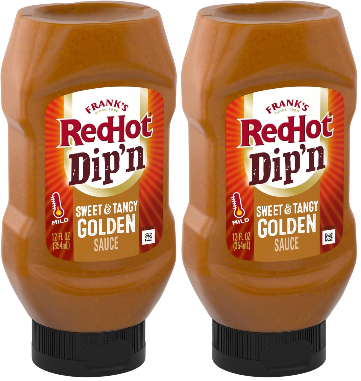 Franks RedHot Dipn Sweet & Tangy Golden Sauce, 12 fl oz (Pack of 2)