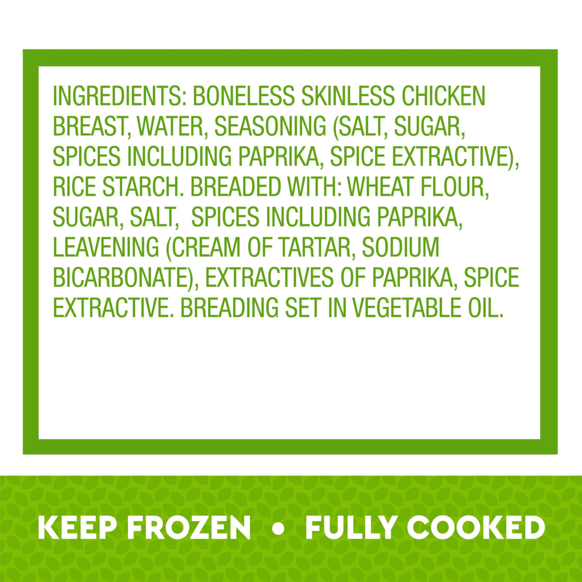 Just Bare Chicken Lightly Breaded Spicy Breast Bites | Fully Cooked |16 G Protein | Frozen | 1.50 LB