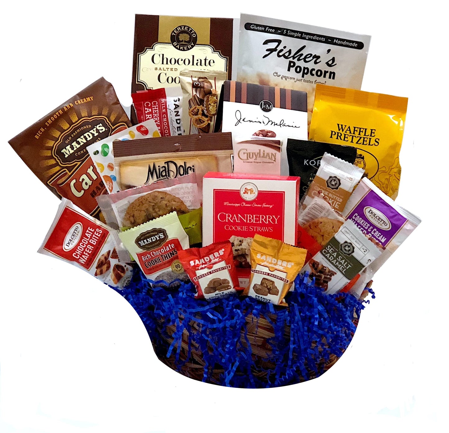 Gifts of Gourmet Hand-Crafted 14 Piece Chocolate Gift Basket - Medium - Birthday Emojis