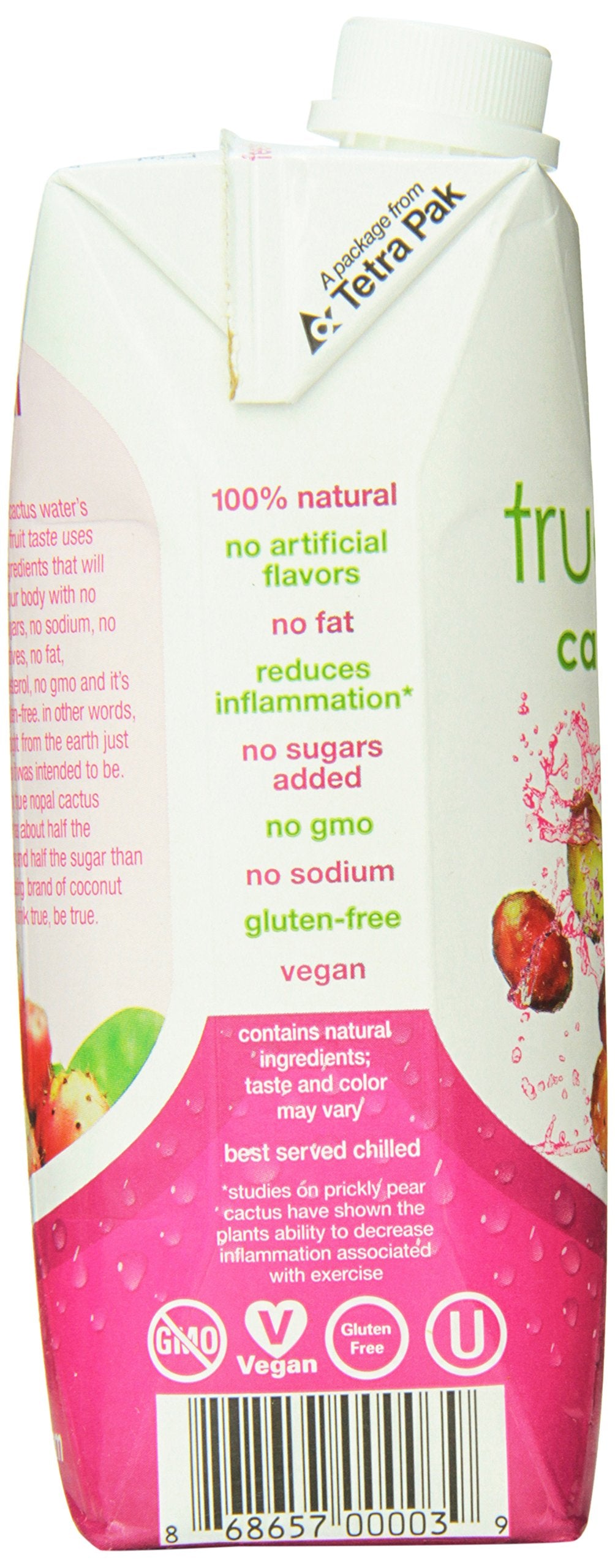 True Nopal Cactus Water, 16.90 Fl. Oz (Pack Of 12)