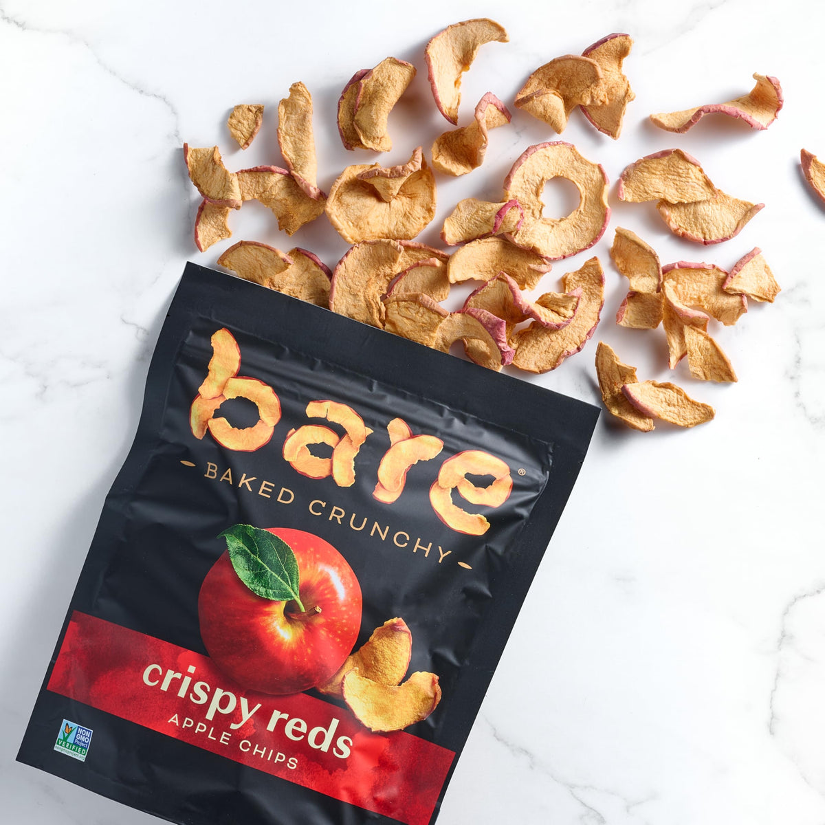 Bare Baked Crunchy, Apples Fuji & Reds, 0.53 Ounce (Pack Of 16)