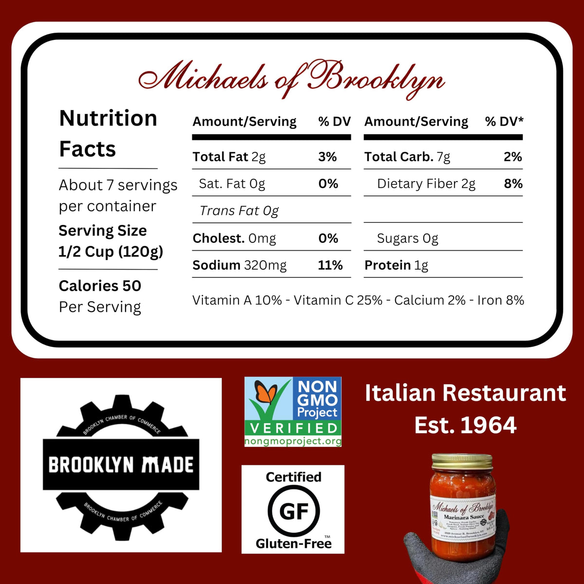 Michaels Of Brooklyn Pasta Sauce, Arrabbiata, 32 Oz