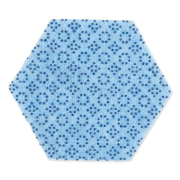 Scotch-Brite Professional 2000Hex Low Scratch Scour Pad 2000Hex, 5.75-Inch X 5-Inch, Blue, 15/Carton