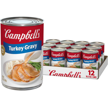 Campbells Turkey Gravy, 10.5 oz Can (12 Pack)