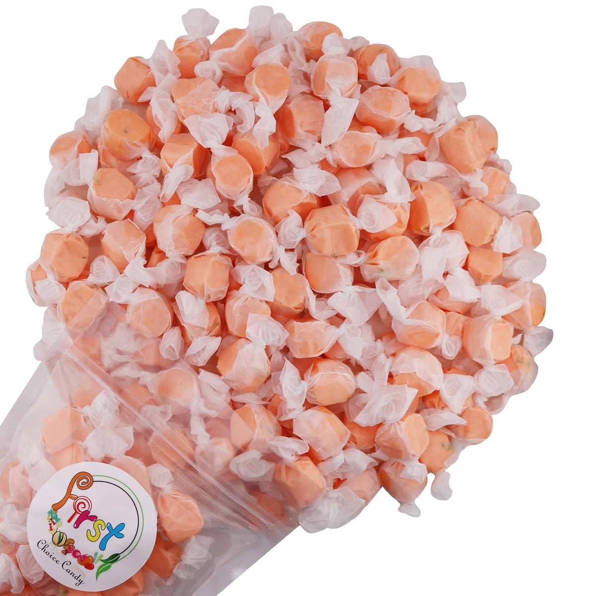 FirstChoiceCandy All Flavor Saltwater Taffy (Peach, 3 Pound)