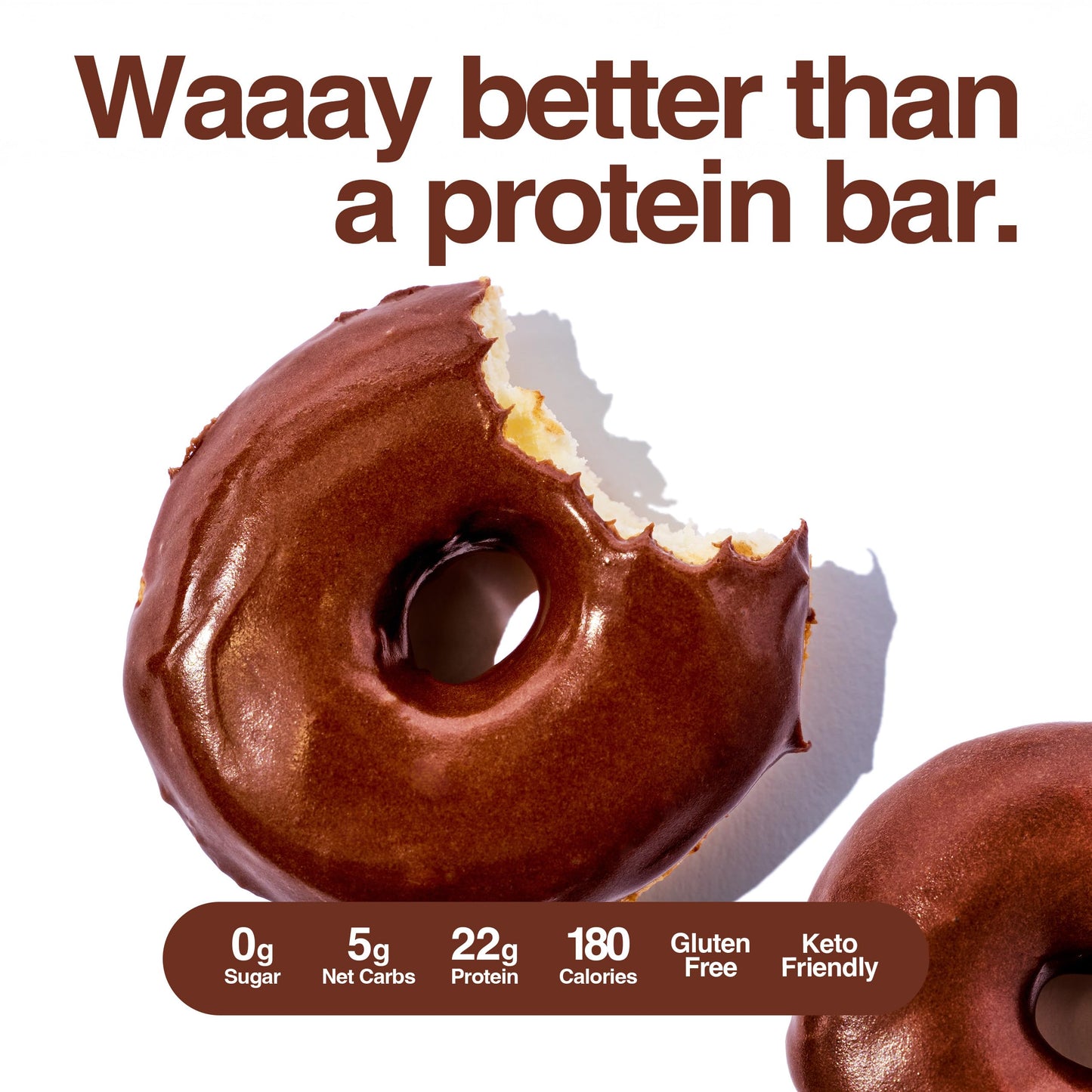 Legendary Foods Protein Donuts - 22g Protein  Dipped Chocolate  Zero Sugar Snack  Gluten Conscious  Low Carb  Keto Suitable  Diabetic and GLP-1 Diets - 8 Pack with Two Donuts per pack