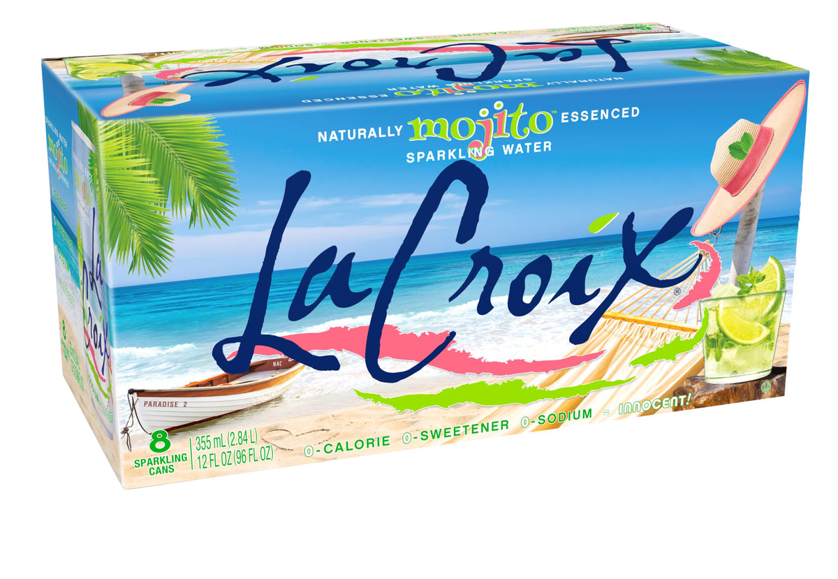 Lacroix Sparkling Water, Mojito, 12 Fl Oz (Pack Of 8)
