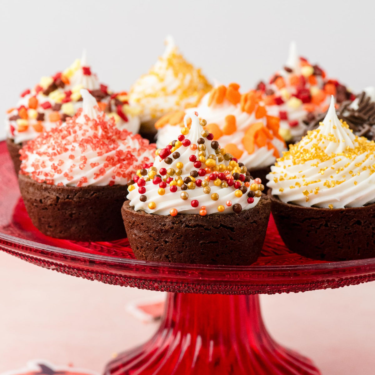 Sweets Indeed Sprinklefetti Fall 6-Cell Sprinkle Jar - 6 Assorted Fall Sprinkles (Pumpkins  Leaves  Sugar Crystals  Nonpareils  Jimmies) | Cupcake & Cake Decorations | 6.45 oz