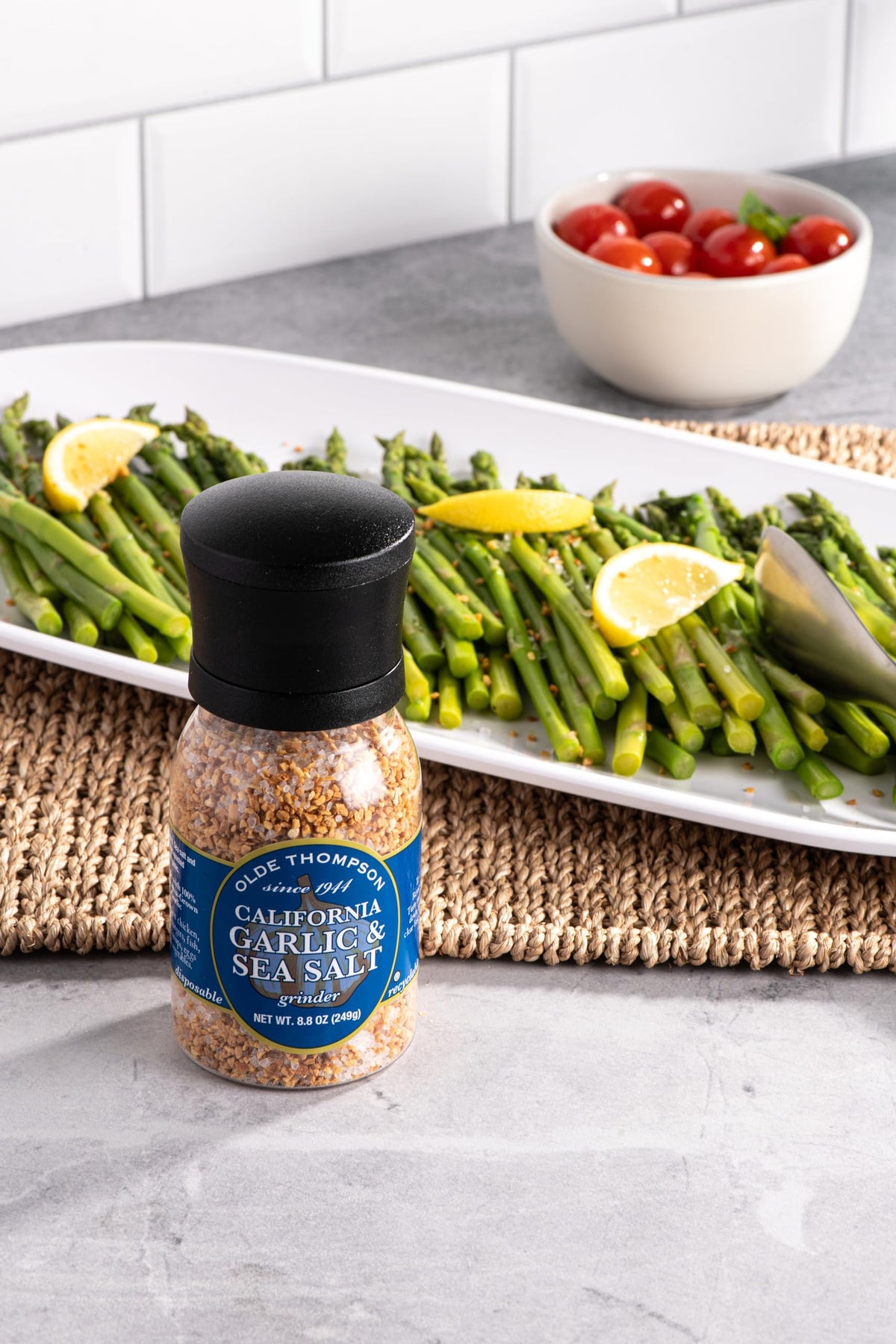 Olde Thompson California Garlic & Sea Salt Grinder, 8.8 oz