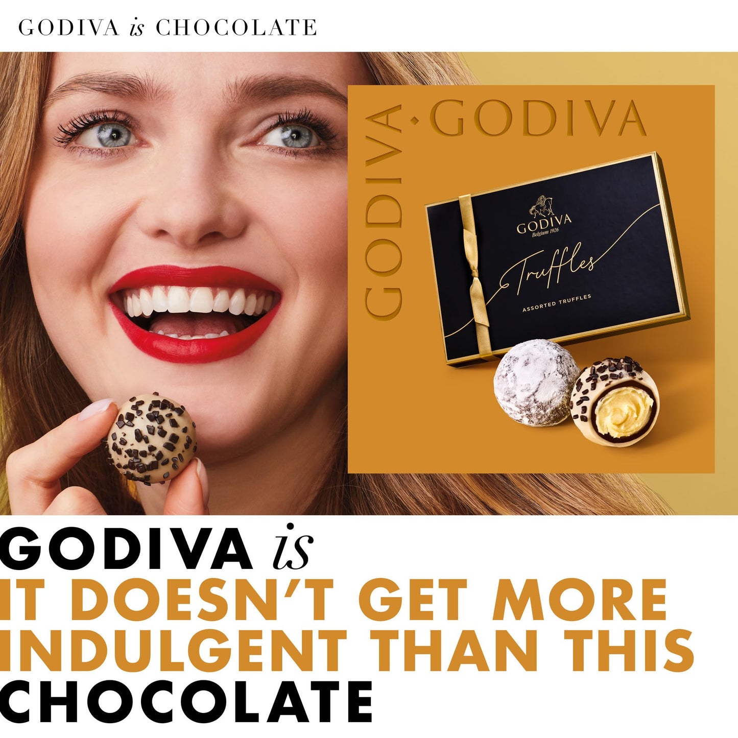 Godiva Chocolatier Dark Chocolate Truffles Assorted Chocolate Gift Box, 24 Pc.