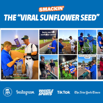 SMACKIN - Jumbo Roasted Sunflower Seeds  No Salty Burn  American Made  Easy Pour & Seal - Variety Pack  4oz bag (12 Bags)