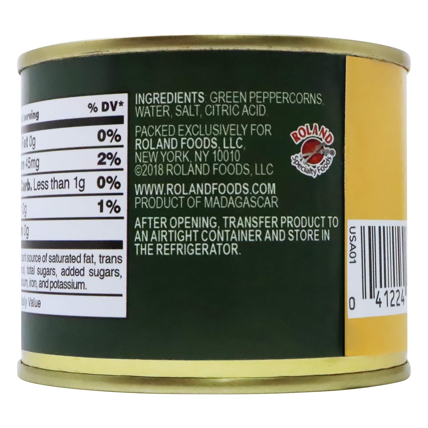 Green Peppercorns In Brine By Roland (3.5 Ounce) 2 Pack