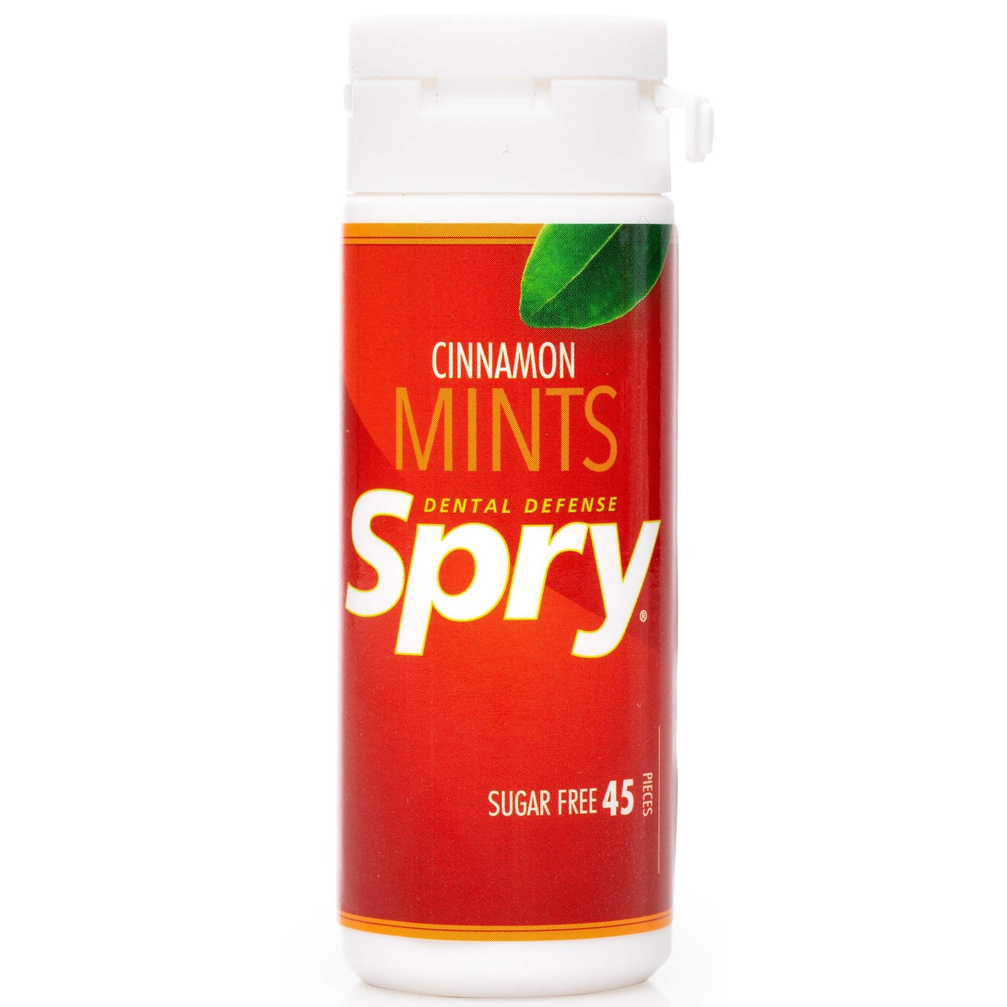 Spry Xylitol Mints, Cinnamon, 45 Count (6-Pack) - Breath Mints That Promote Oral Health, Increase Saliva Production, And Stop Ba