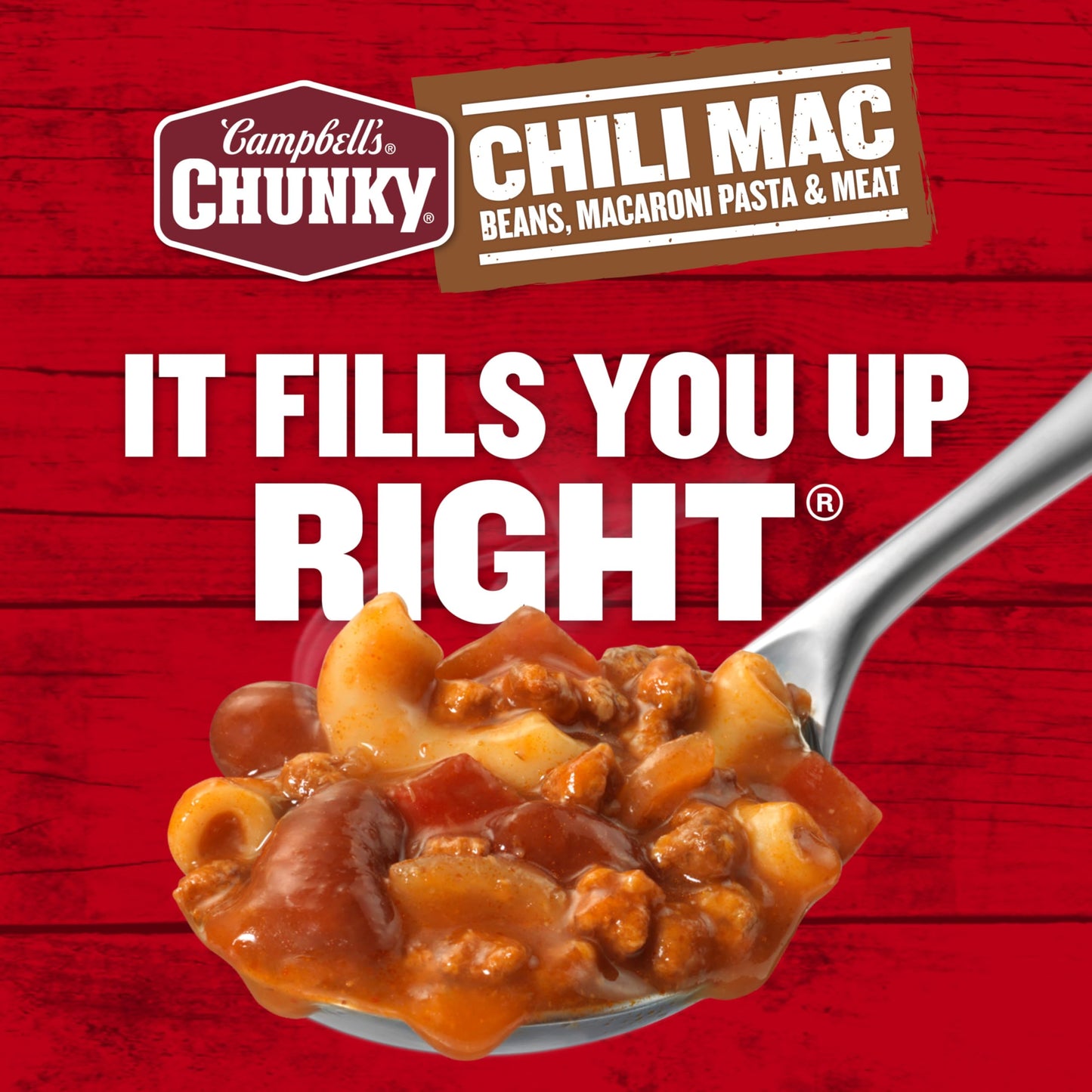 Campbells Chunky Soup, Chili Mac Soup, 18.8 Ounce Can