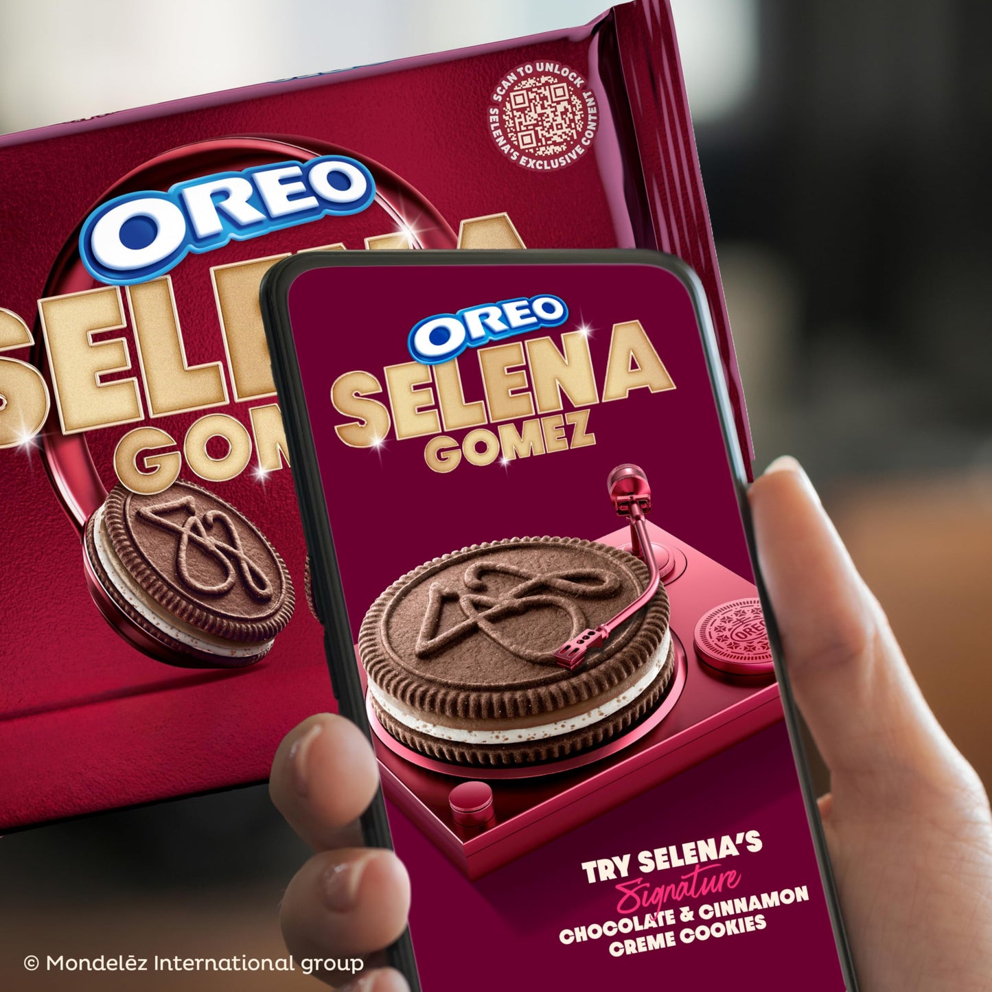 Selena Gomez OREO Cookies  Chocolate and Cinnamon Creme  Limited Edition  10.68 oz