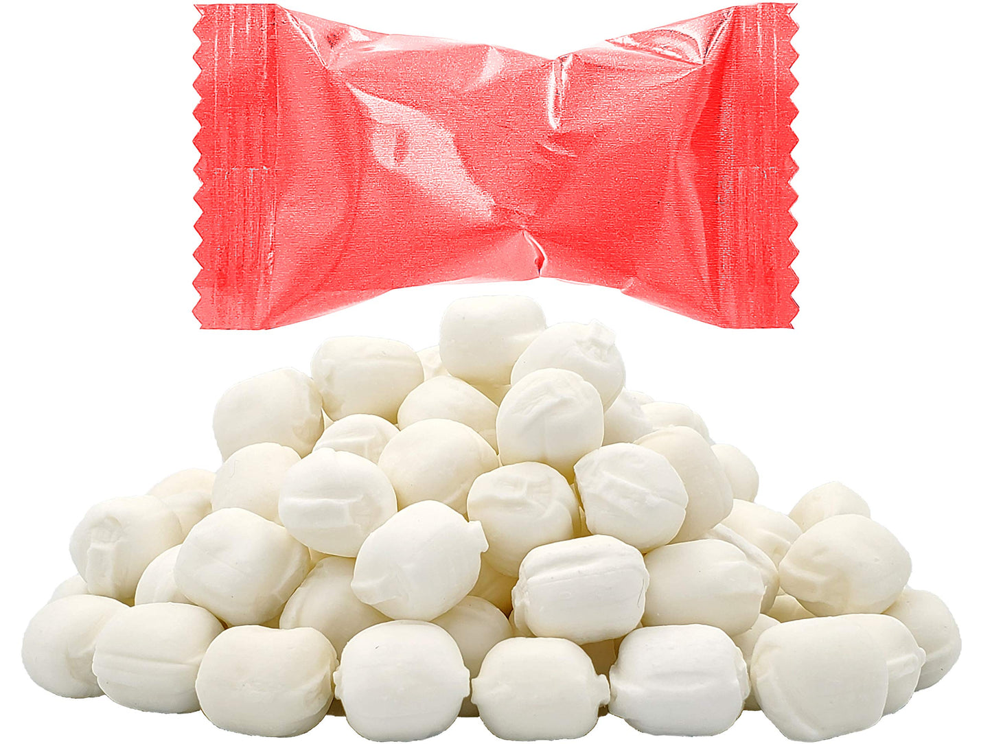 The Dreidel Company Red Buttermints, Mint Candies, After Dinner Mints, Butter Mint Candy, Fat-Free, Individually Wrapped (55 Pieces)
